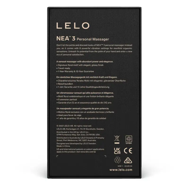 LELO - NEA 3 Masajeador Personal Negro - Imagen 5