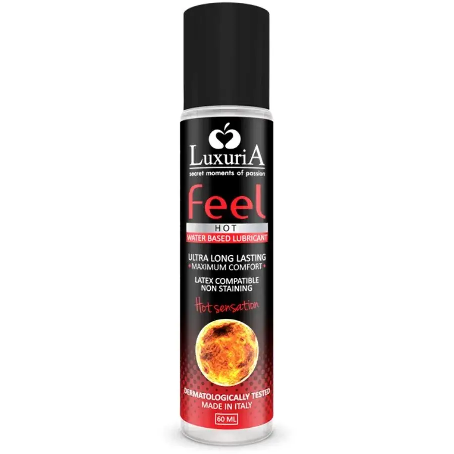 Luxuria Feel Hot - Lubricante a Base de Agua Efecto Calor 60 ml
