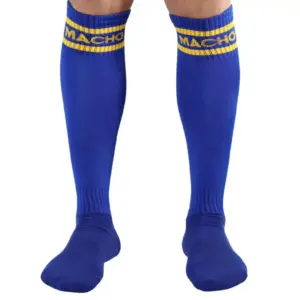 Macho - Calcetines Largos Azules Sexys y Originales