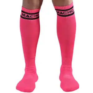 Macho - Calcetines largos talla única rosa para un look sexy