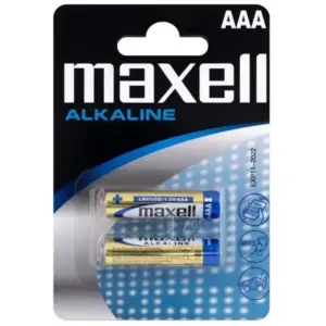 MAXELL - Pilas Alcalinas AAA LR03 Blister*2 para Juguetes Eróticos