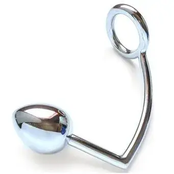 METAL HARD - Anillo con Gancho Anal 45mm para Placer Extremo