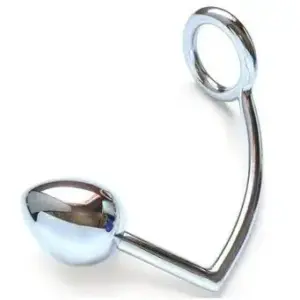 Metal Hard - Anillo con gancho anal 50mm para placer extremo