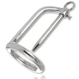 Metal Hard - Anillo Glande con Plug para Placer BDSM