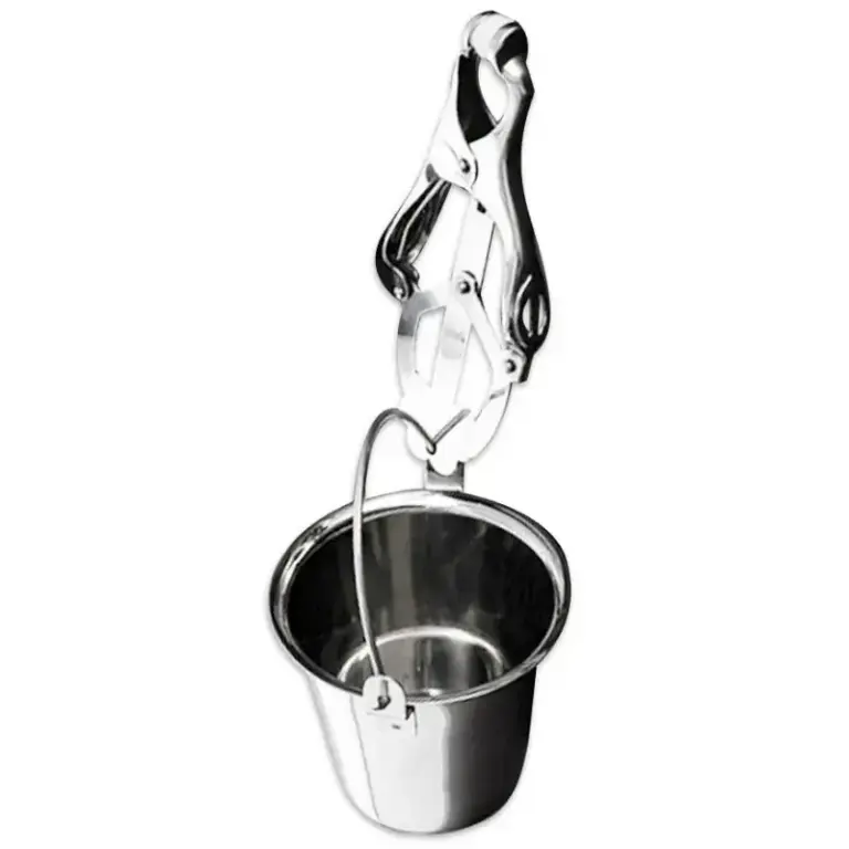 Metal Hard - Pinza de pezones con depósito para placer intenso