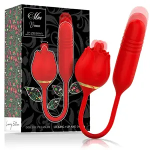 MIA - Vibrador Doble Placer con Licking y Movimiento Vertical
