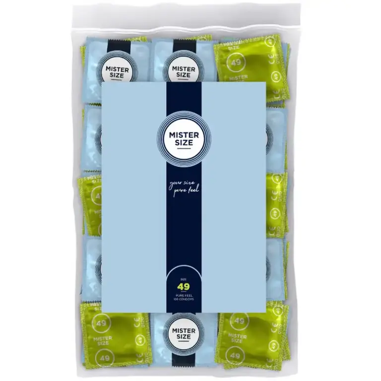 MISTER SIZE - Preservativos Talla S 49 mm Premium para Placer
