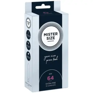 Mister Size - Preservativos Talla XXL 64 mm para Placer Sin Límites