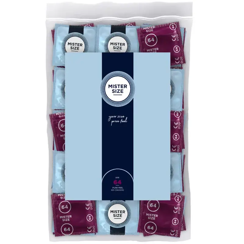 MISTER SIZE - Preservativos Talla XXL 64 mm para Placer Sin Límites
