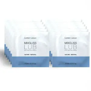 MIXGLISS - Lubricante base de agua natural en monodosis para una experiencia íntima perfecta
