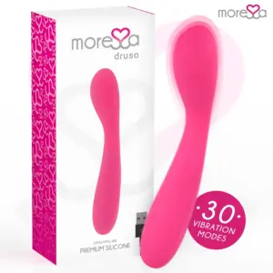 MORESSA - Druso Masajeador Duo Punto G y Suero Pélvico Premium Silicone Recargable