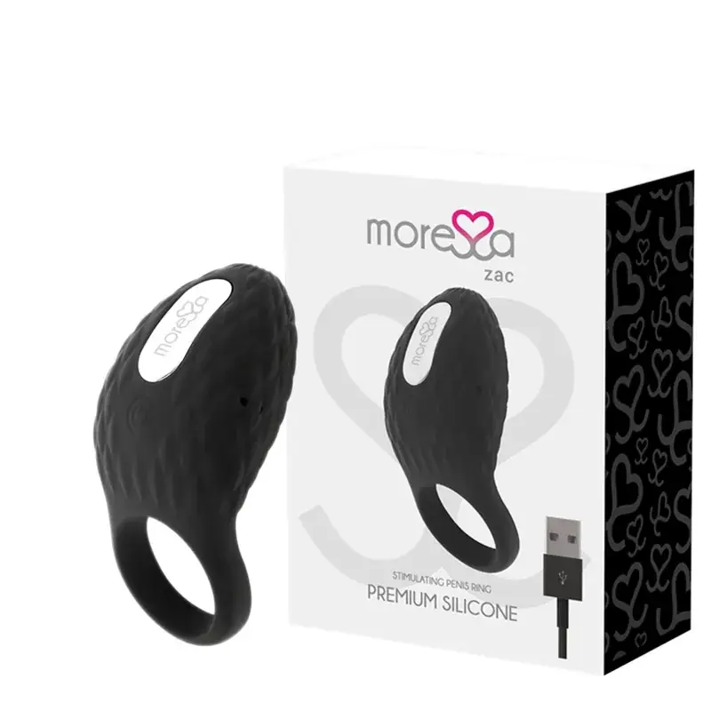 MORESSA ZAC - Anillo Vibrador Recargable Premium para Placer Compartido