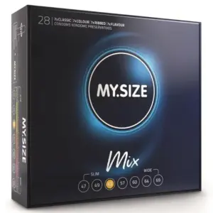 My Size - Mix preservativos 53 mm 28 unidades para placer seguro