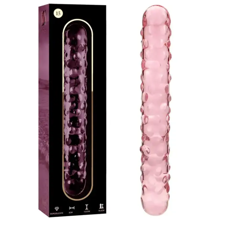 Nebula Series by Ibiza - Dildo Cristal Rosa 18.5 cm - Plug Anal de Lujo