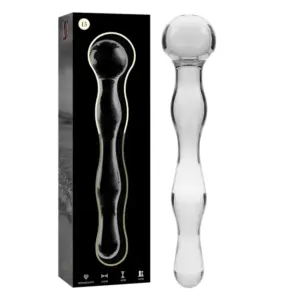 Nebula Series by Ibiza - Dildo Cristal Transparente 18 cm - O - 3.5 cm