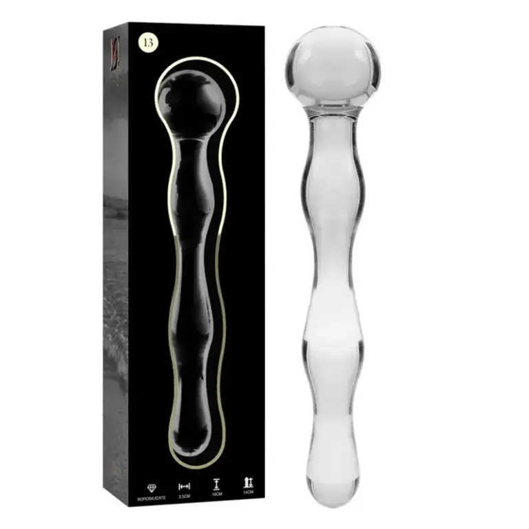 Nebula Series by Ibiza - Dildo Cristal Transparente 18 cm - O - 3.5 cm