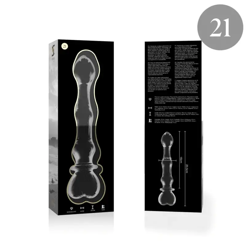NEBULA SERIES BY IBIZA - Dildo Cristal Transparente 20.5 cm - Imagen 4