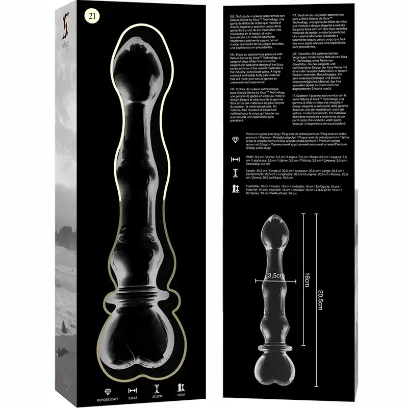 NEBULA SERIES BY IBIZA - Dildo Cristal Transparente 20.5 cm - Imagen 6