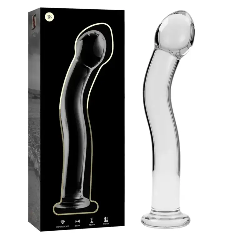NEBULA SERIES BY IBIZA - Dildo de Cristal Transparente 18.5 cm