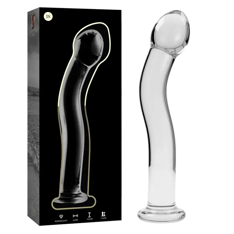 NEBULA SERIES BY IBIZA - Dildo de Cristal Transparente 18.5 cm