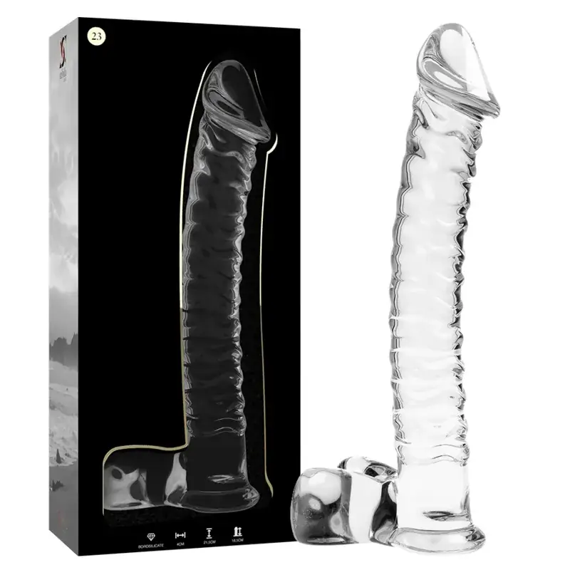 NEBULA SERIES BY IBIZA - Dildo de cristal transparente de 21.5 cm