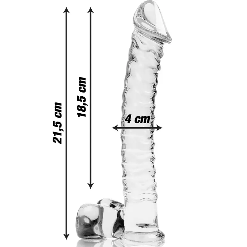 NEBULA SERIES BY IBIZA - Dildo de cristal transparente de 21.5 cm - Imagen 3