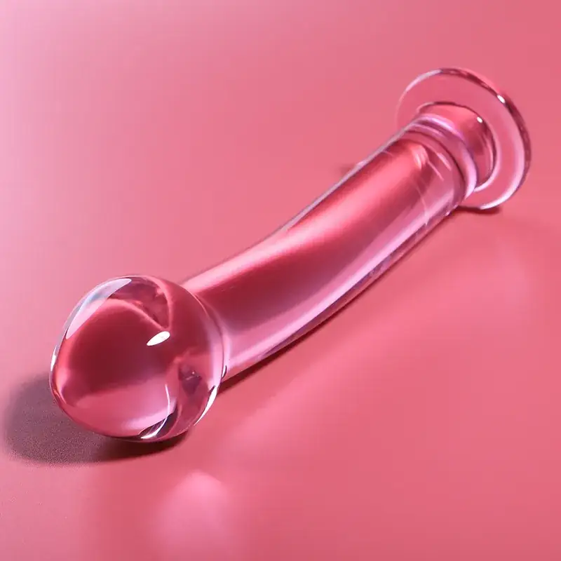 Nebula Series by Ibiza - Modelo 11 Dildo Cristal Rosa 16 cm - 3 cm - Imagen 2
