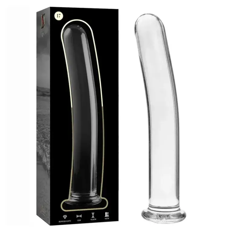 NEBULA SERIES BY IBIZA - Modelo 17 Dildo Cristal Transparente 18.5 cm -O- 3 cm