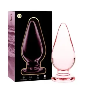 NEBULA SERIES BY IBIZA - Plug Anal de Cristal Rosa 11 cm -O- 5 cm