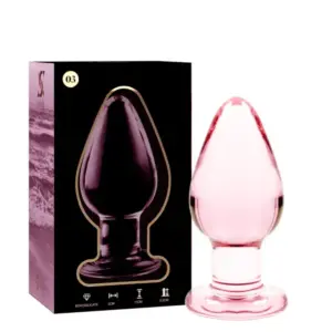 NEBULA SERIES BY IBIZA - Plug Cristal Rosa 11 cm - O - 5 cm