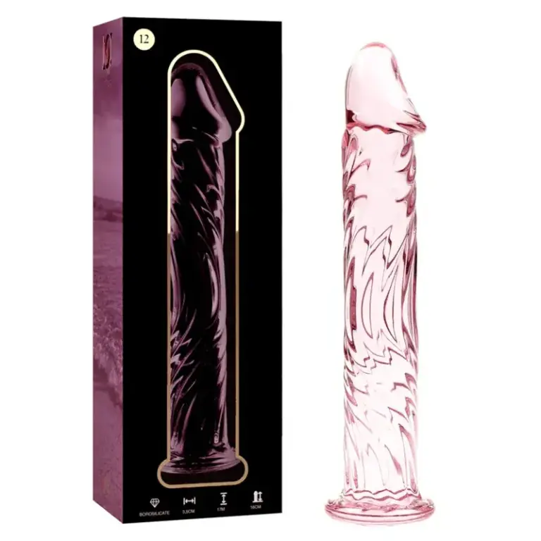 Nebula Series - Dildo Cristal Rosa 17 cm