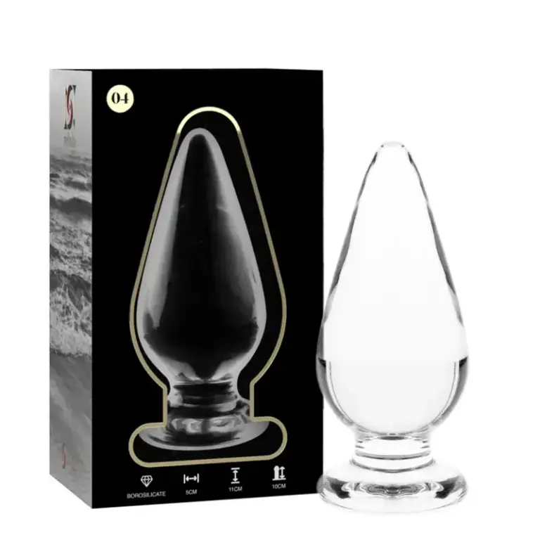 NEBULA SERIES - Plug Anal de Cristal Transparente 11 cm - 5 cm para Experiencias Únicas