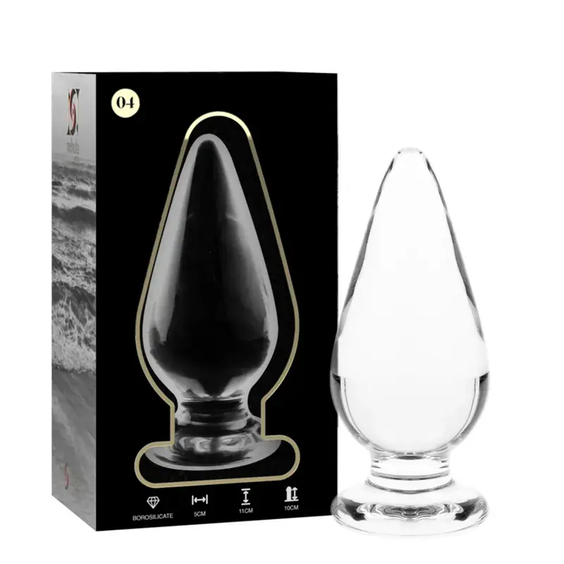 NEBULA SERIES - Plug Anal de Cristal Transparente 11 cm - 5 cm para Experiencias Únicas