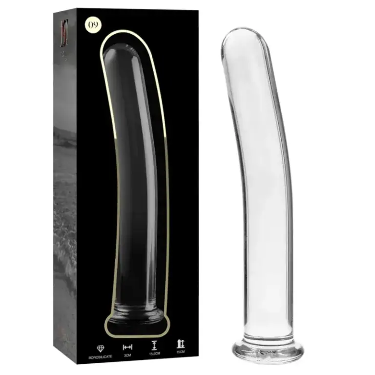 Nebula Series - Plug Anal de Cristal Transparente 15.5 cm