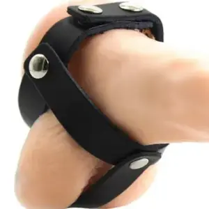 OHMAMA FETISH - Funda de cuero de castidad para testículos