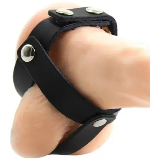 OHMAMA FETISH - Funda de cuero de castidad para testículos