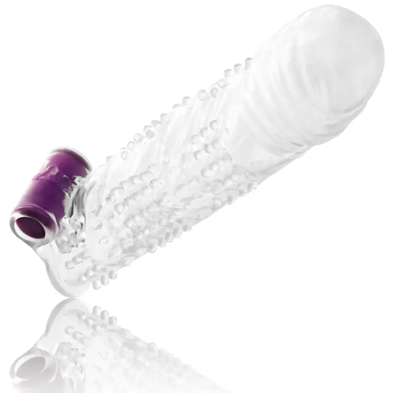 OHMAMA - Funda Pene Texturada con Bala Vibradora para Placer Compartido - Imagen 2
