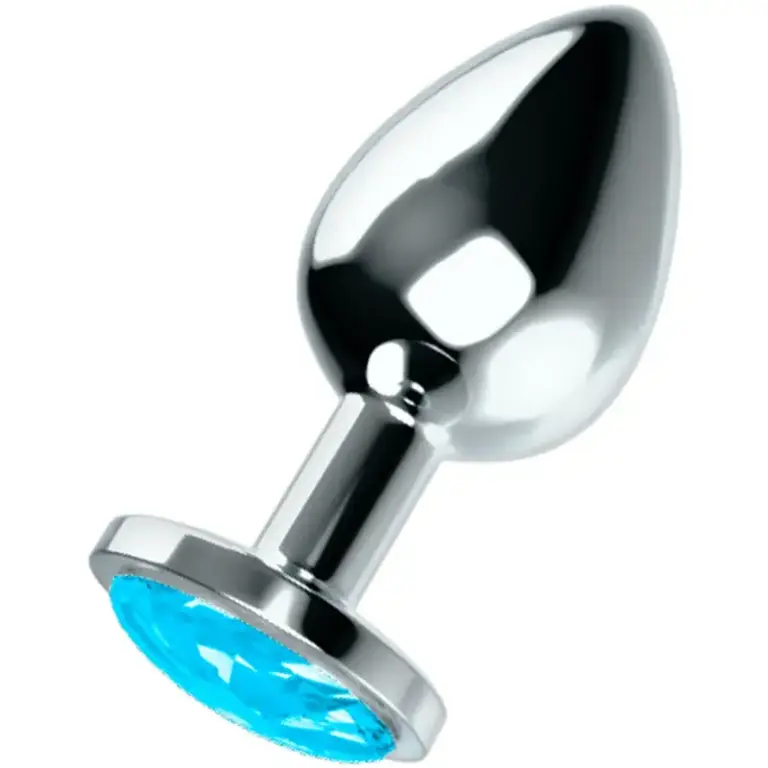OHMAMA - Plug anal con cristal azul L