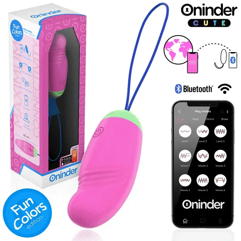 ONINDER CUTE - Huevo Vibrador con Control App y Movimiento en Ondas