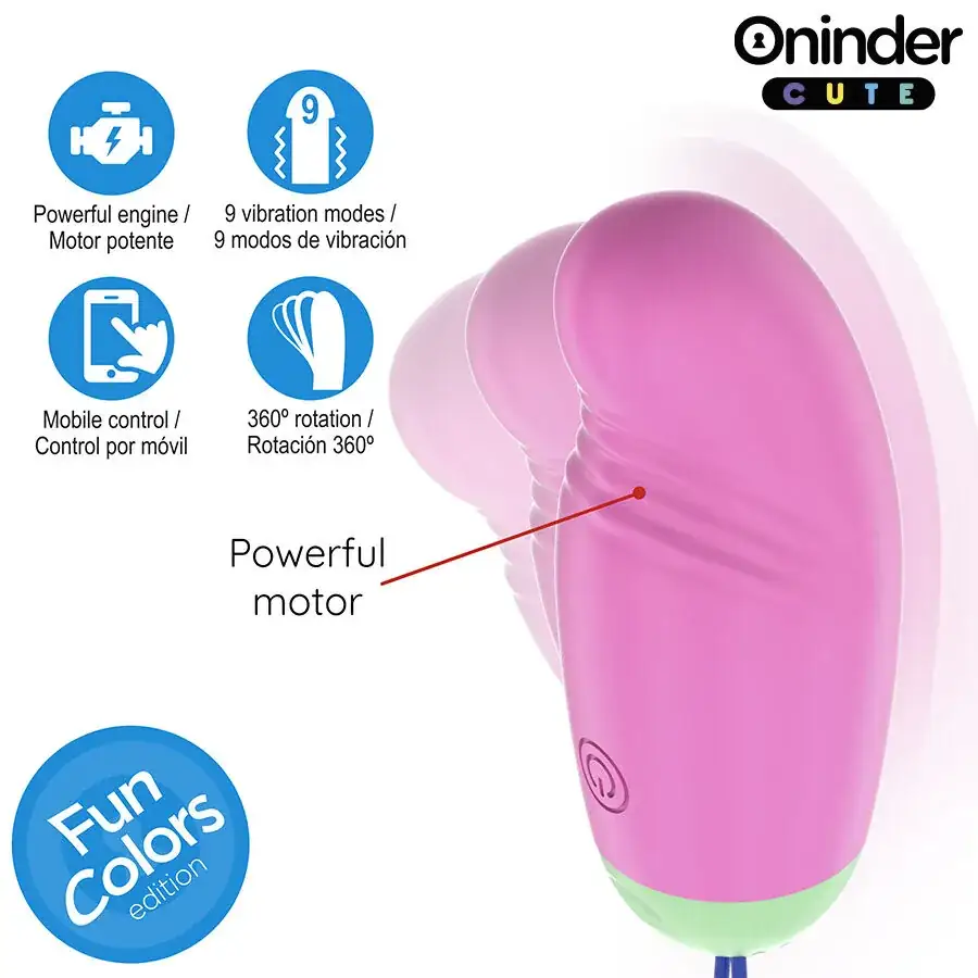 ONINDER CUTE - Huevo Vibrador con Control App y Movimiento en Ondas - Imagen 6