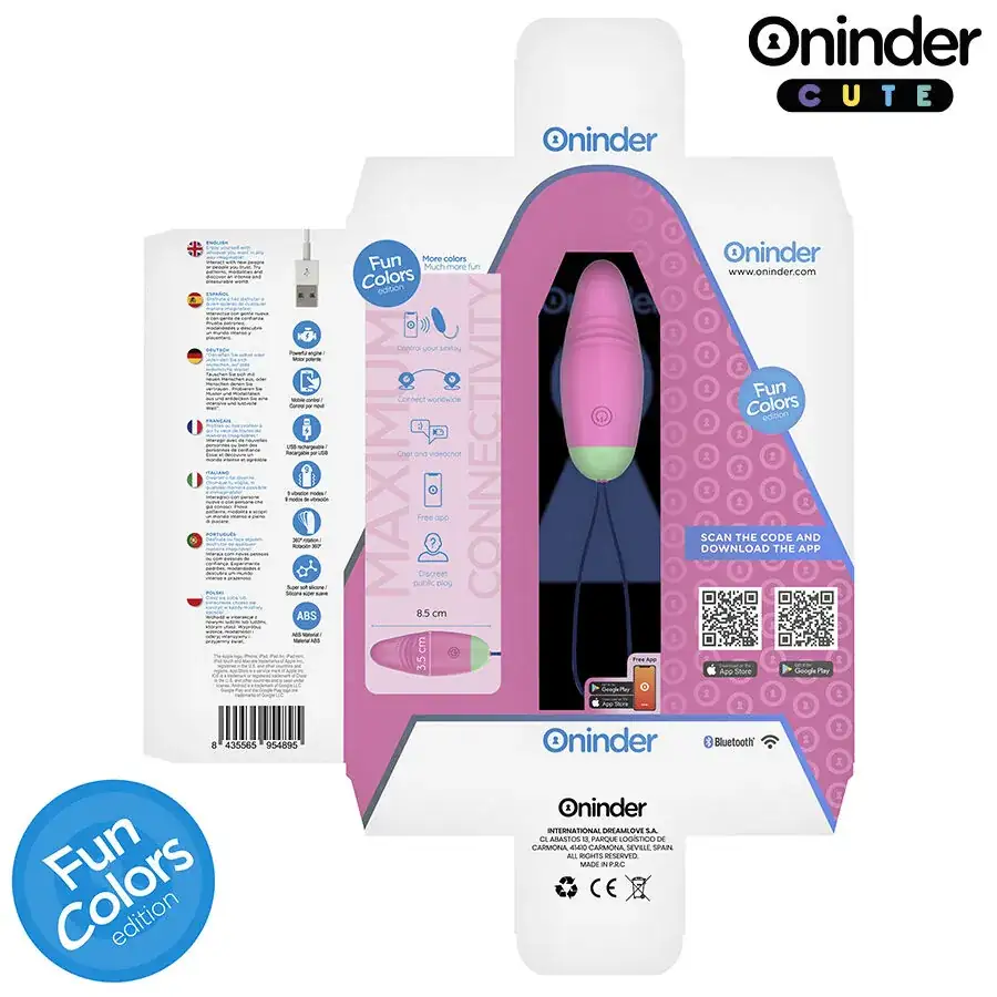 ONINDER CUTE - Huevo Vibrador con Control App y Movimiento en Ondas - Imagen 8