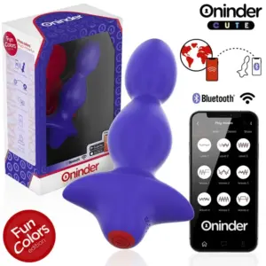 ONINDER CUTE - Vibrador Anal Plug con App Gratuita para Estimulación Profunda