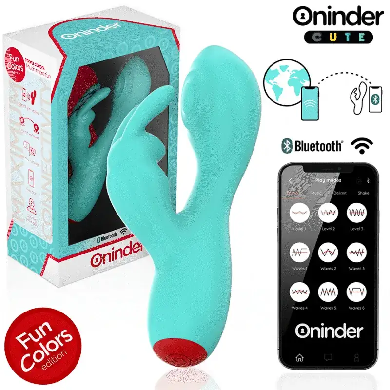 ONINDER CUTE - Vibrador Rabbit con Estimulador Clitoriano y App Gratuita - Imagen 2