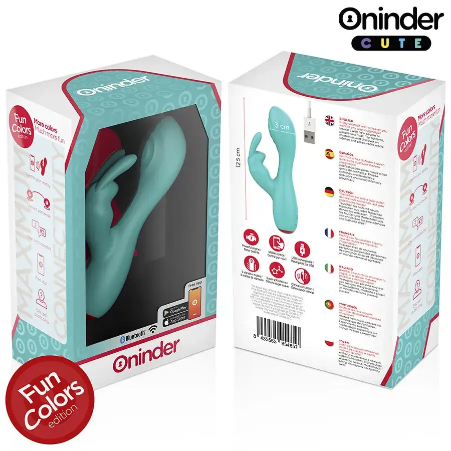 ONINDER CUTE - Vibrador Rabbit con Estimulador Clitoriano y App Gratuita - Imagen 8
