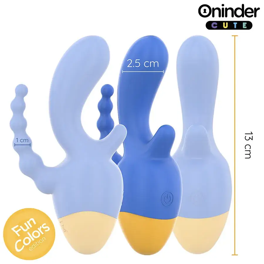 ONINDER CUTE - Vibrador triple con App gratuita para experiencias sensoriales únicas - Imagen 3