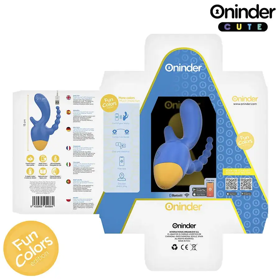 ONINDER CUTE - Vibrador triple con App gratuita para experiencias sensoriales únicas - Imagen 7