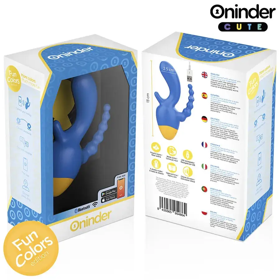 ONINDER CUTE - Vibrador triple con App gratuita para experiencias sensoriales únicas - Imagen 8