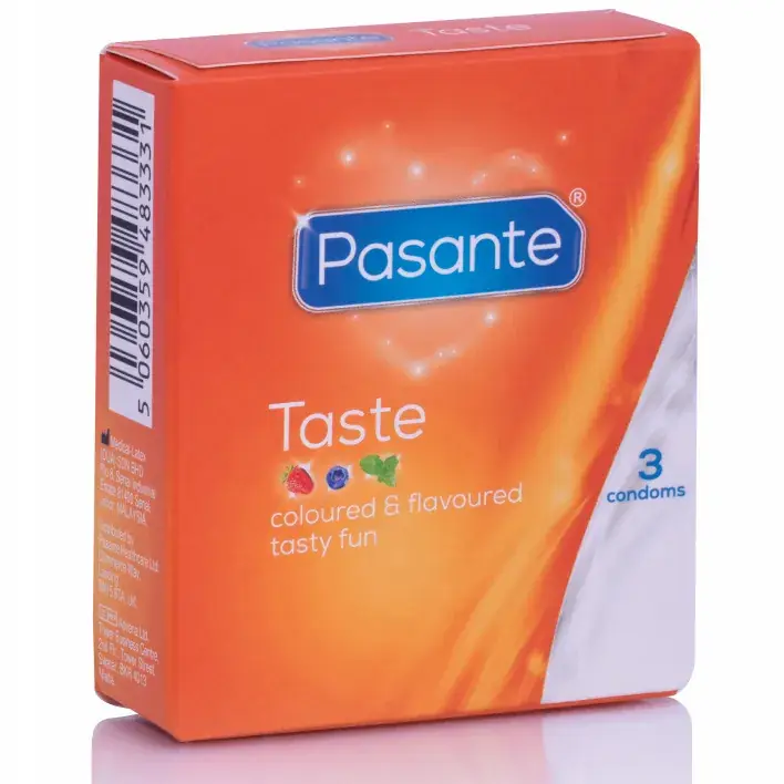 Pasante - Preservativos Sabores 3 Unidades para Diversión Erótica