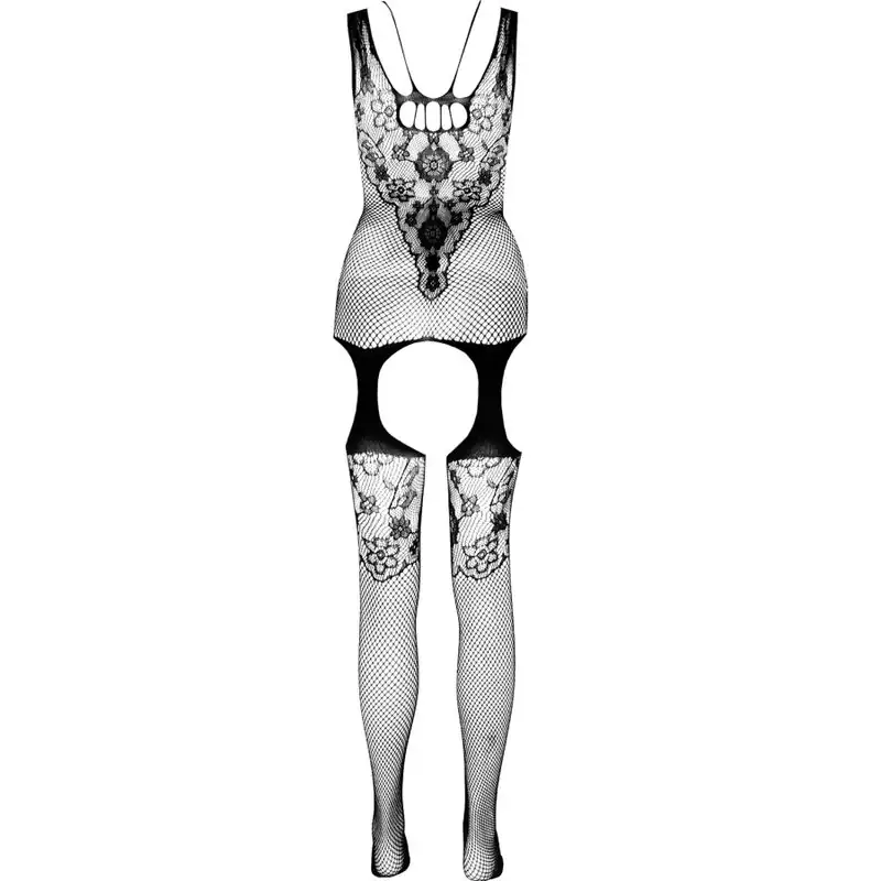 PASSION - Bodystocking Eco BS011 Negro para el placer consciente - Imagen 4