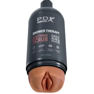 PDX PLUS - Masturbador Stroker Diseño Discreto de Bote Champú Soothing Scrub Caramelo